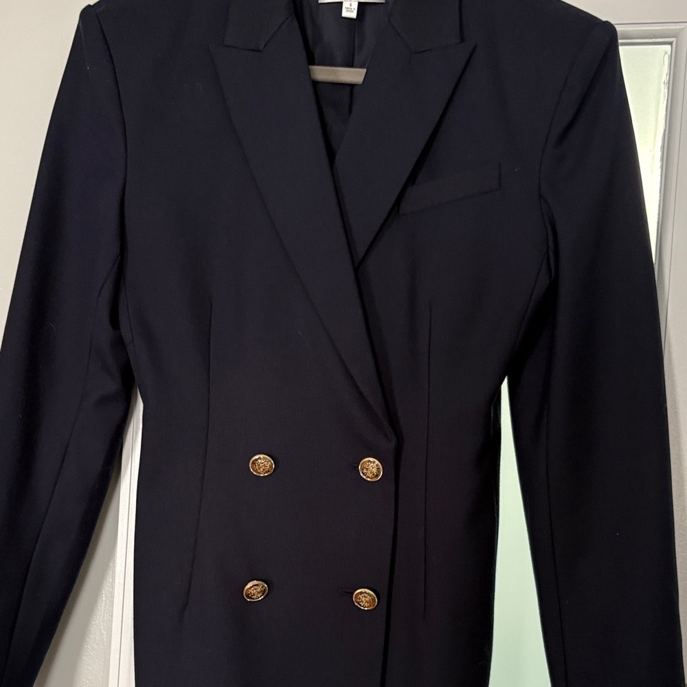 Ronny Kobo Collection Navy Blazer with Gold Buttons